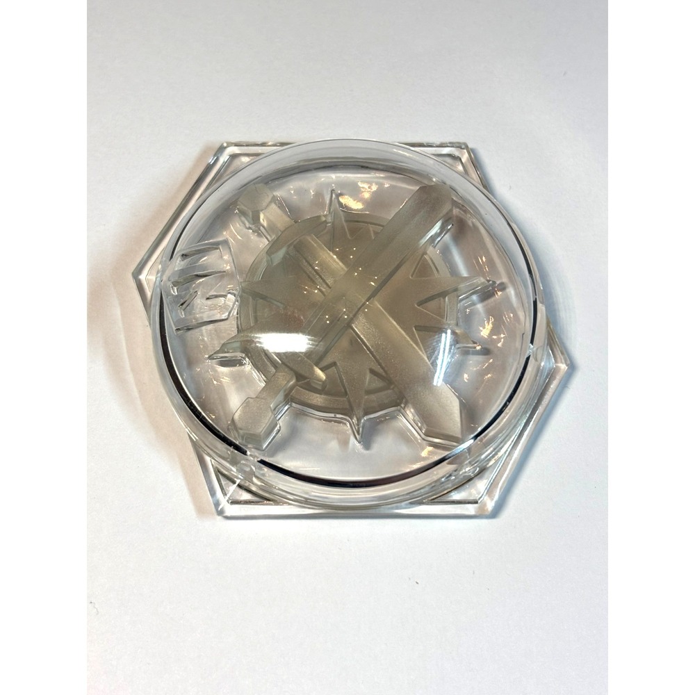 Disney Infinity 3.0 Crystal Power Disc Rare Clear Crossed Swords Token